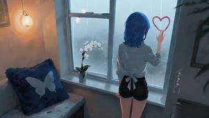 窗外世界在流泪