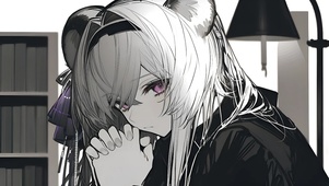 黑白少女-林雨霞