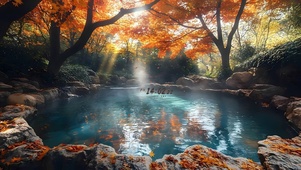 秋天的池塘