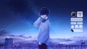 唯美星空男孩