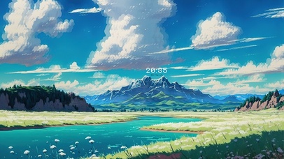 4K唯美治愈夏日清新田野天空