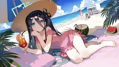 海边泳装少女-天童爱丽丝