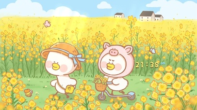 清新田园油菜花