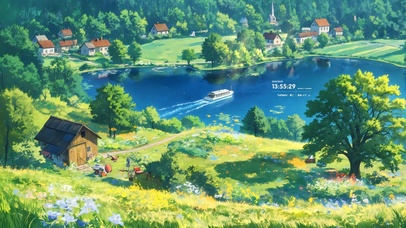 唯美的田园小镇