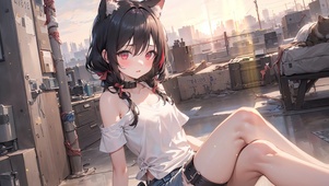 4K清纯可爱猫耳少女