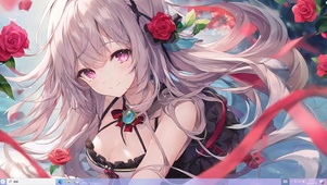 4k白毛可爱小美女