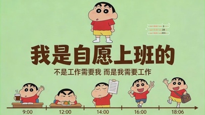 我是自愿上班的-蜡笔小新