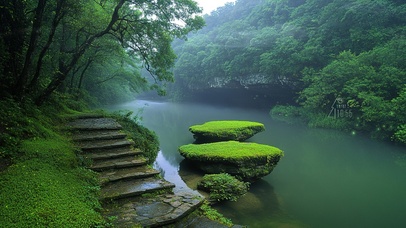 深山溪流钓点