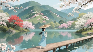 唯美中国风山水