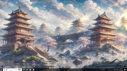 琼花瑞雪映青瓦