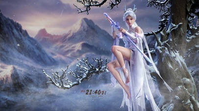 4K唯美古风立冬美人