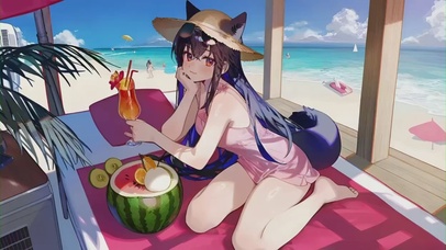 海边泳装少女-缄默德克萨斯