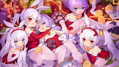 4K圣诞可爱白丝美少女