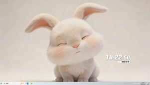 萌宠兔子桌面主题