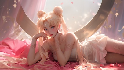 纯欲系金发女孩水冰月