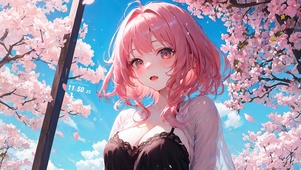4K清纯可爱樱花少女