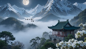 山中凉亭