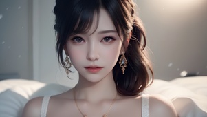 4k插画美女