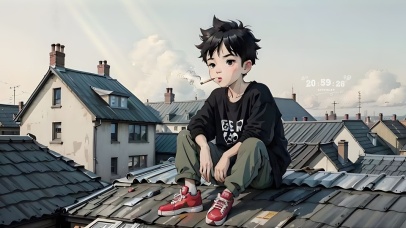 时尚潮流小男孩