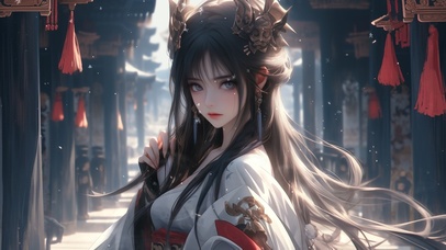 风雪小巷见美人