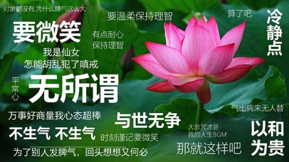 4K打工人简约卡通文字荷花壁纸