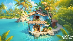 治愈系海边小屋