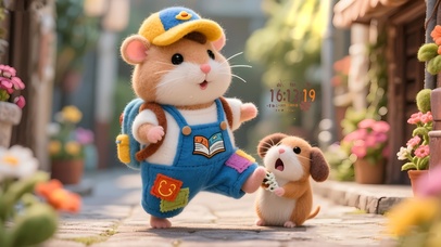 背着书包去上学