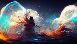 唯美梦幻秘境水母树