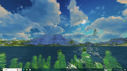 碧水蓝天—【主题桌面】