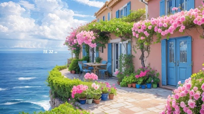 治愈海边鲜花