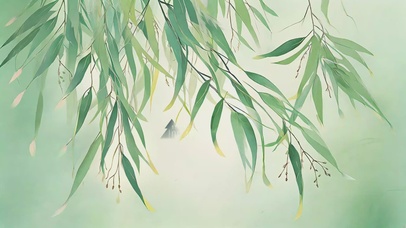 万条垂下绿丝绦