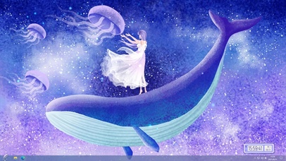 鲸上的少女（含音频、时钟）