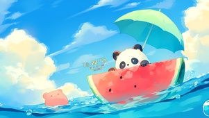 抱住西瓜漂流