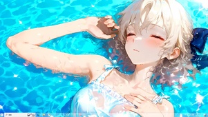 短发美女