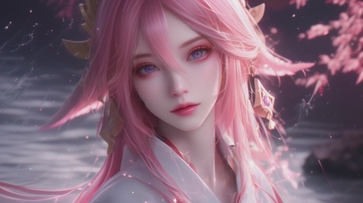  治愈系古风女孩