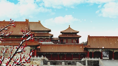 唯美的冬季雪景