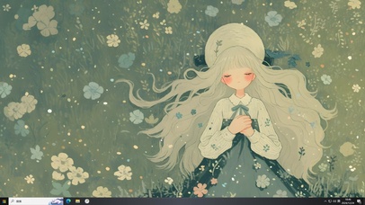 感受自由的风，银发美女