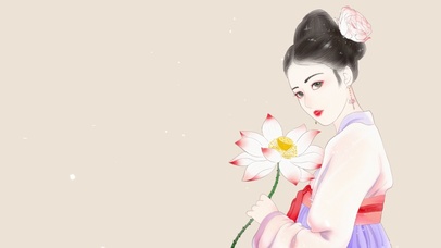 唯美古风汉服美女动态壁纸