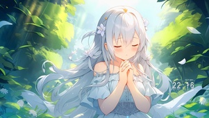 祈福女孩