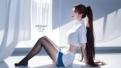 高马尾小清新女生