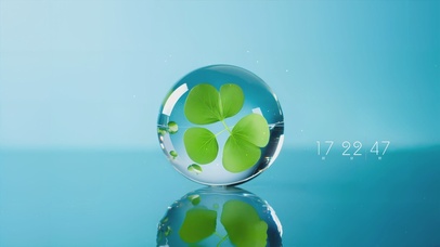 清新护眼简约四叶草