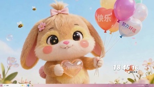 努力好运桌面主题