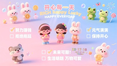 元气满满 保持开心