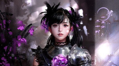 唯美厚涂风美少女