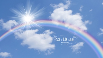 4k高清温暖阳光彩虹