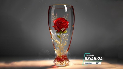 4K  杯中花