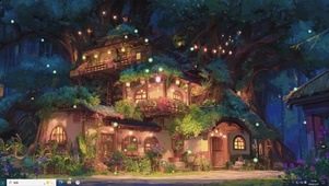 暖灯藏林-桌面主题