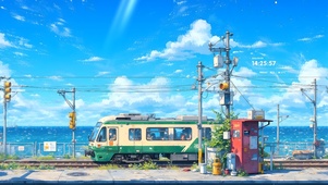 海边的火车