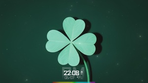 四叶草（音乐频谱+时间）