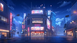 雨夜街道